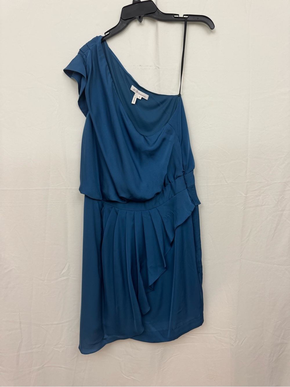 BCBGeneration Teal One-Shoulder Cocktail Dress
